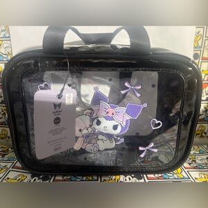 Bioworld Kuromi  20th Anniversary PVC Makeup Travel Bag NWT